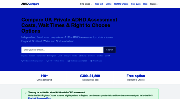 compareadhdclinics.co.uk