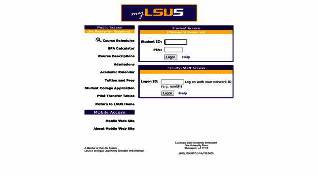 compass.lsus.edu