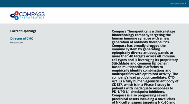 compasstherapeutics.theresumator.com