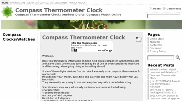 compassthermometerclock.com