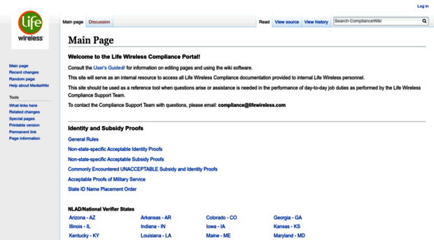 compliancewiki.lifewireless.com