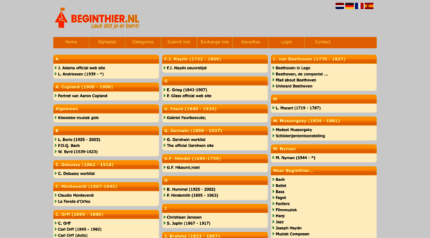 componisten.beginthier.nl