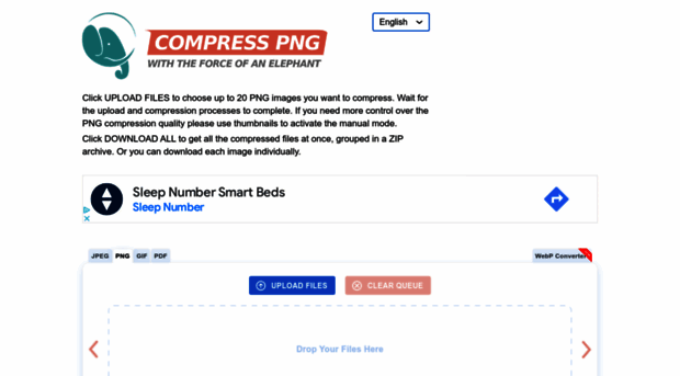 Compress PNG Images Online