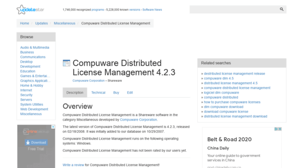 compuware-distributed-license-management.updatestar.com