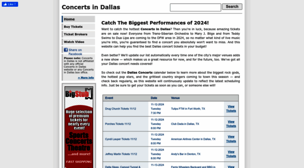 concertsdallas.com