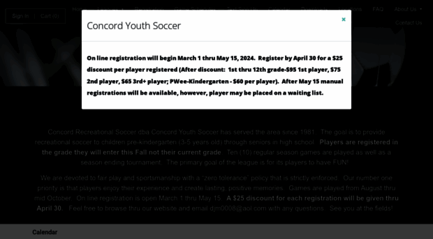 concordyouthsoccer.com