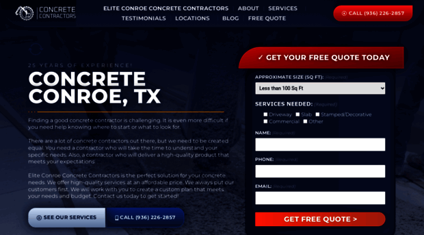 concreteconroetx.com