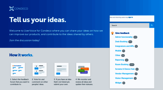condeco.uservoice.com