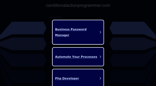 conditionalactionprogrammer.com