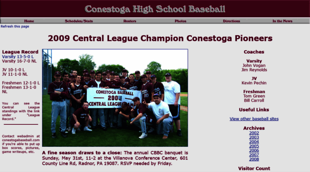 conestogabaseball.com