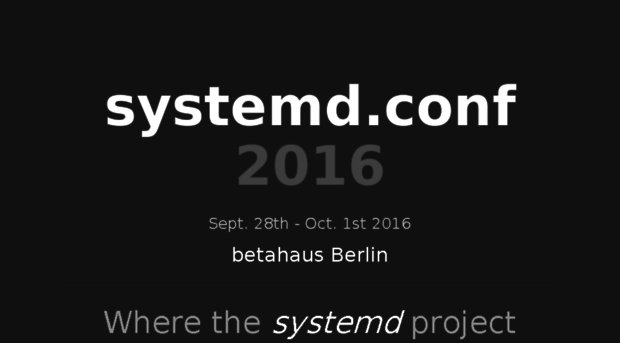 conf.systemd.io