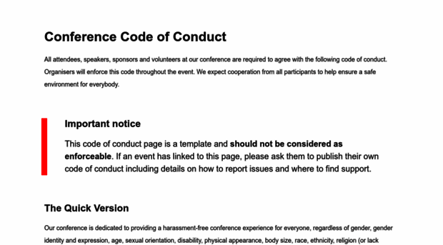 confcodeofconduct.com