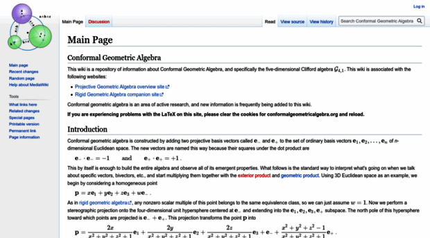 conformalgeometricalgebra.org