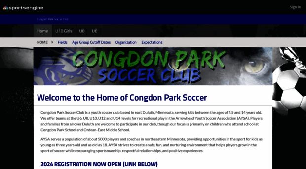 congdonparksoccer.org