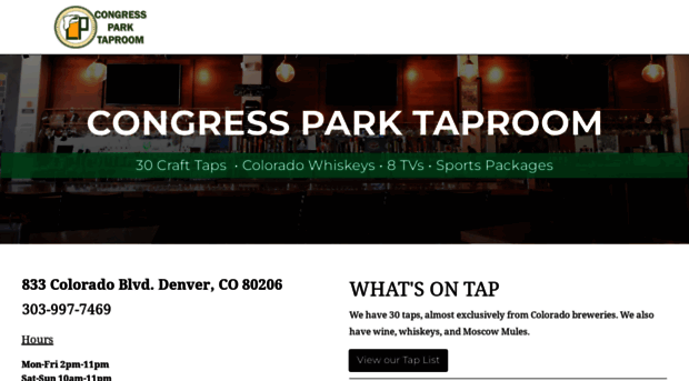 congressparktaproom.com