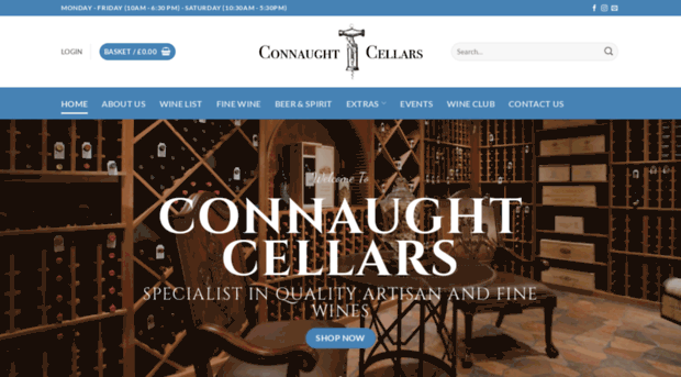 connaughtwinecellars.com