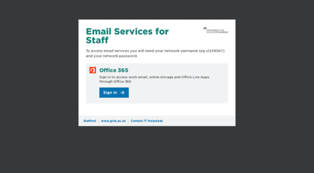 connectforstaff.glos.ac.uk