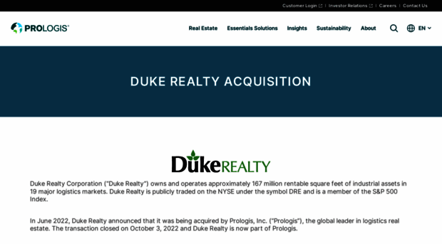 connection.dukerealty.com