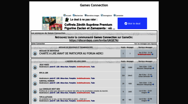 connectiongames.forumactif.com