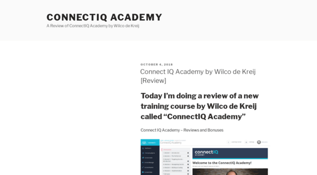 connectiqacademy.com