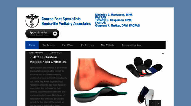 conroefootspecialists.com