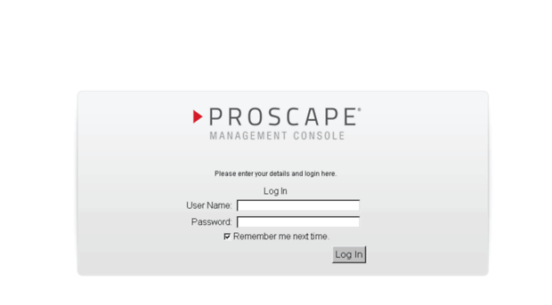 console.proscape.com