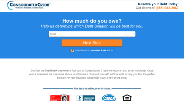 consolidatedcredit.debtdirection.org