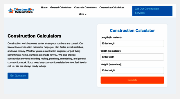 constructioncalculators.net