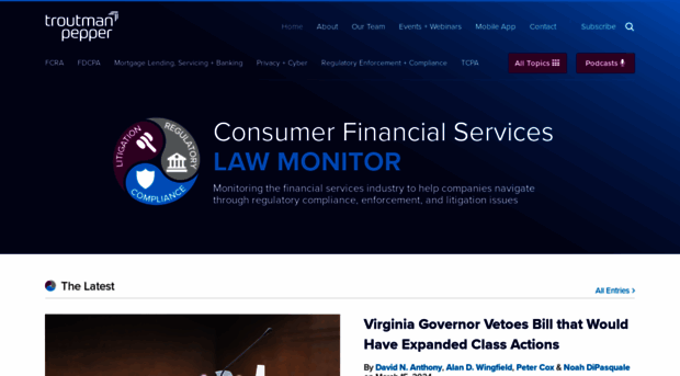 consumerfinancialserviceslawmonitor.com