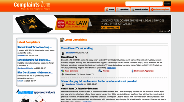 consumerscomplaint.co.in