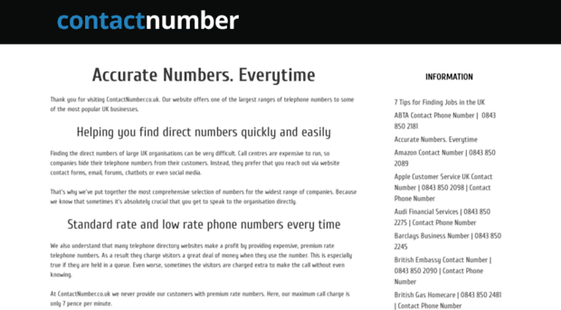 contactnumber.co.uk