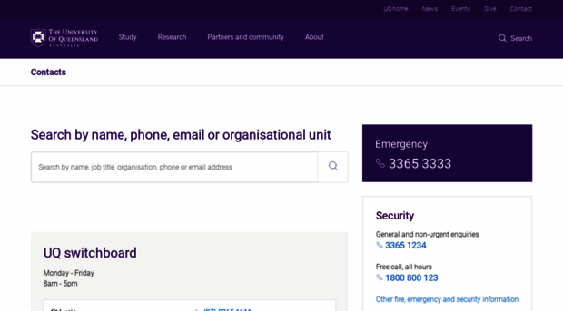 contacts.uq.edu.au