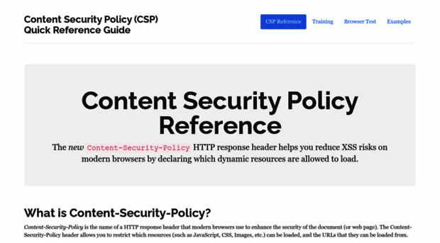 content-security-policy.com