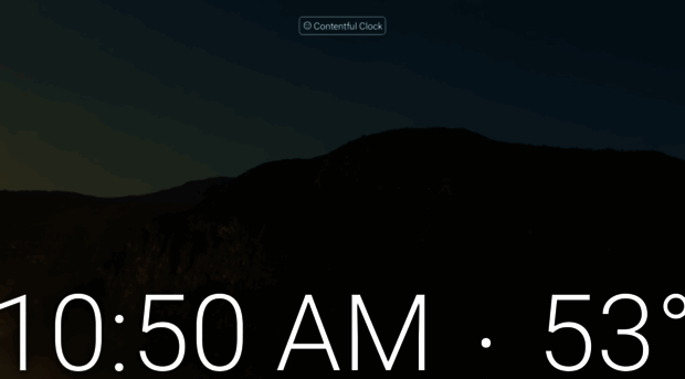 contentfulclock.com