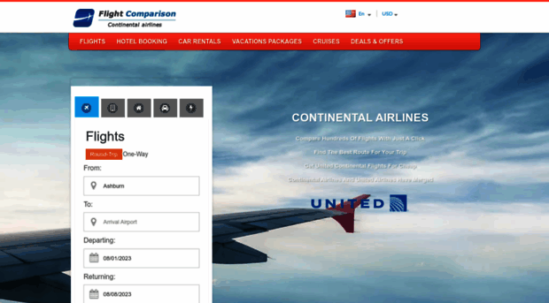 continentalairlinesreservations.com