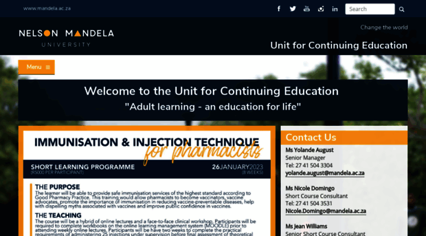 continuingeducation.mandela.ac.za