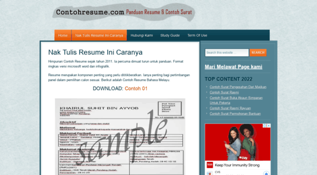 contohresume.com