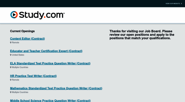 contractorjobs.study.com