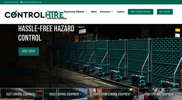 controlhire.com.au - Dust Control & Noise Control -... - Control Hire