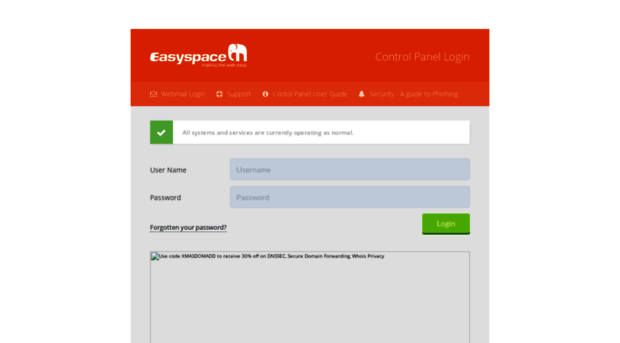 controlpanel.easyspace.com