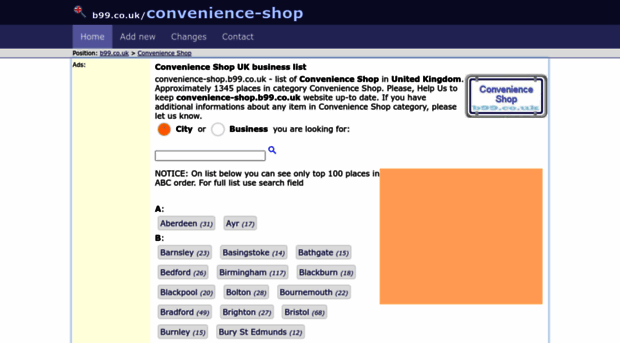 convenience-shop.b99.co.uk