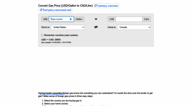 convertgasprice.com