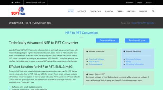 convertlotusnotesfilestopst.esofttools.com