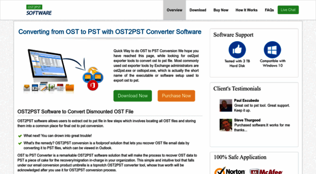 convertosttopst2007.ost2pstsoftware.com