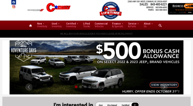 conwaychryslerdodgejeep.com