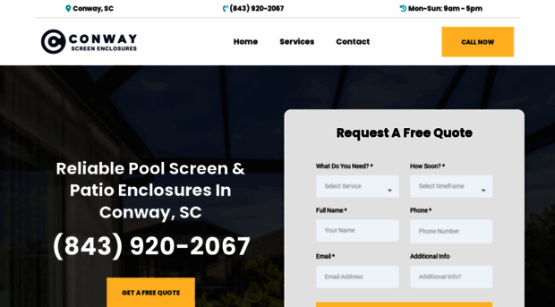 conwayscreenenclosures.com