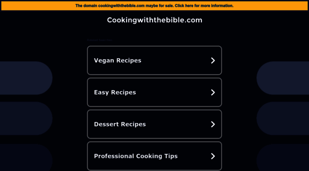 cookingwiththebible.com