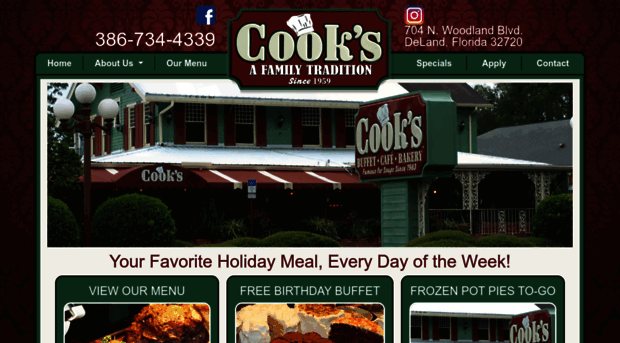 cooksbuffetdeland.com