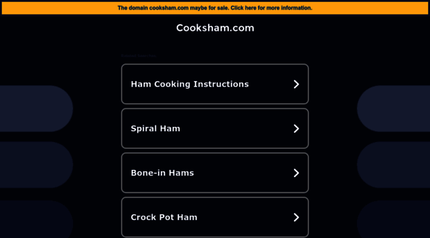 cooksham.com