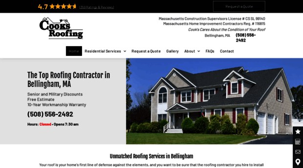 cooksroofing.com